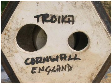 Troika Pottery - Hexagonal Candle Holder Mark
