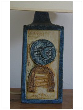 Troika Pottery - Tall Rectangular Lamp Base - Simone Kilburn