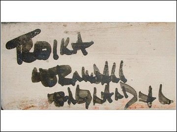 Troika Pottery - Chimney Vase Mark - Ann Lewis