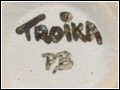 Troika Pottery - Urn Mark - Penny Black