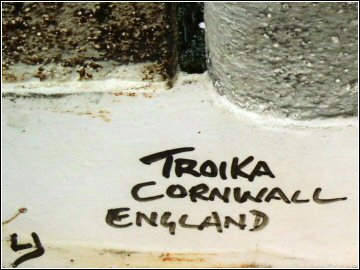 Troika Pottery - Louise Jinks - Double Base Vase - Mark