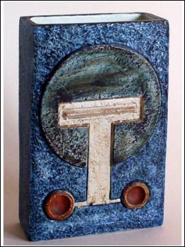 Troika Pottery - Slab Vase - Tina Doubleday