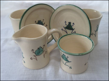 Frog coffee set